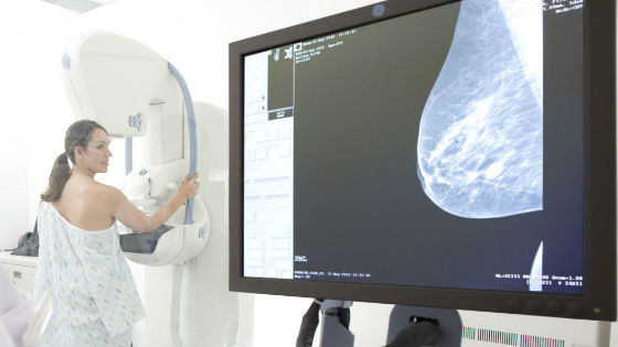 Маммограмма для диагностики и дифференциации опухолей женской груди