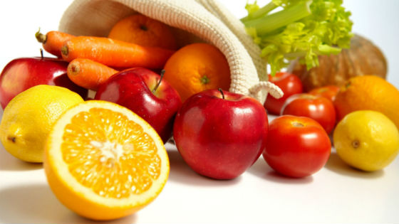 Разрешенные овощи и фрукты