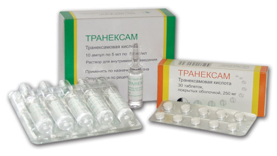 Препараты транексамовой кислоты уменьшают объем выделений во время менструации