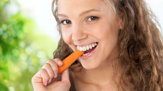 В меню диеты преобладает сырая морковь