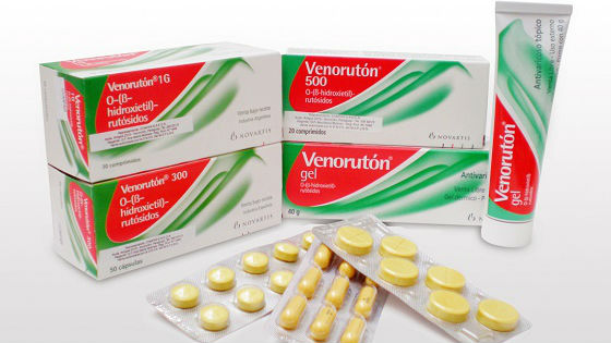 Венорутон разных форм выпуска для лечения варикозного расширения