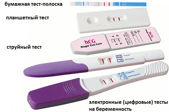 Разновидности тестов для определения беременности