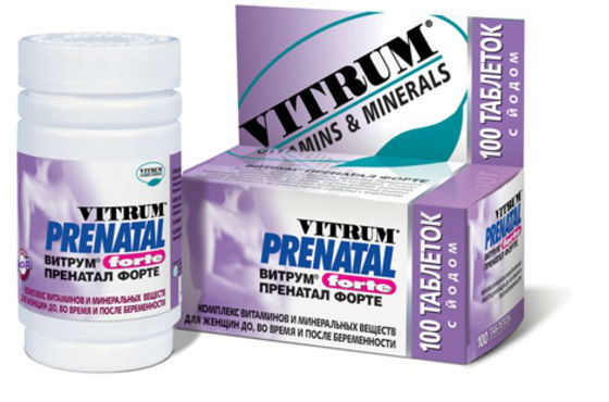 Витаминный комплекс Витрум для беременных женщин